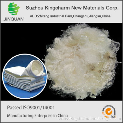 High temperature polyphenylene sulfide fiber for industrial felt